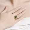 Original 925 Sterling Silver Natural gemstone Ring Adjustable Simplicity Fashion Exquisite For women Jewelry Wedding Gifts