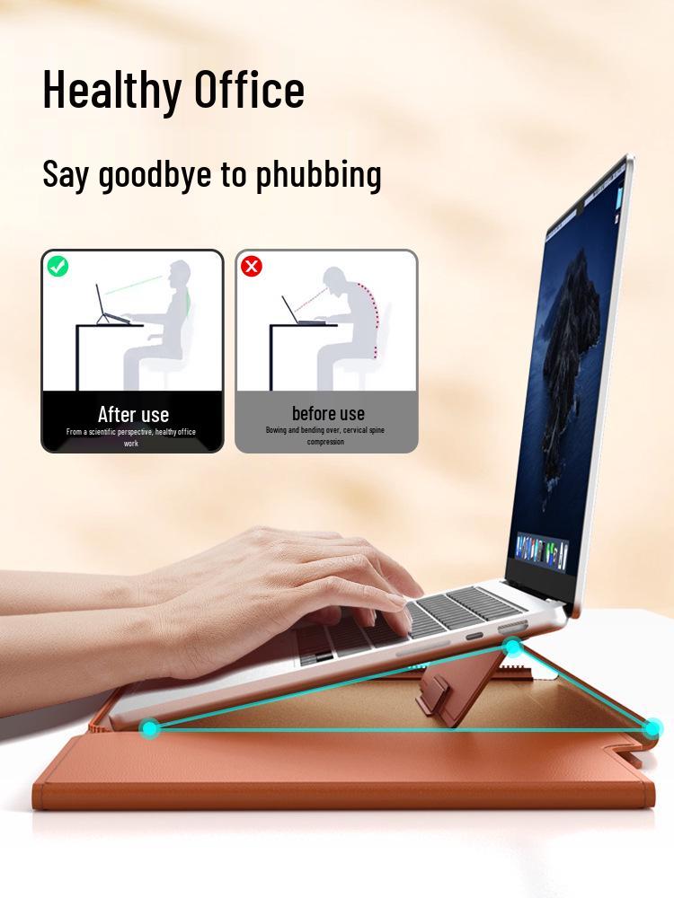 14-16 Inch Multifunctional Laptop Stand Bag & Protective Sleeve for MacBook Air/Pro