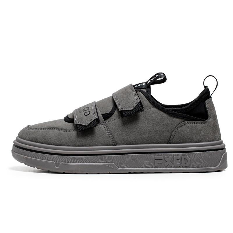 Summer New Sports Board Shoes Velcro Platform Casual Shoes Youth Flat Hong Kong Style Shoes