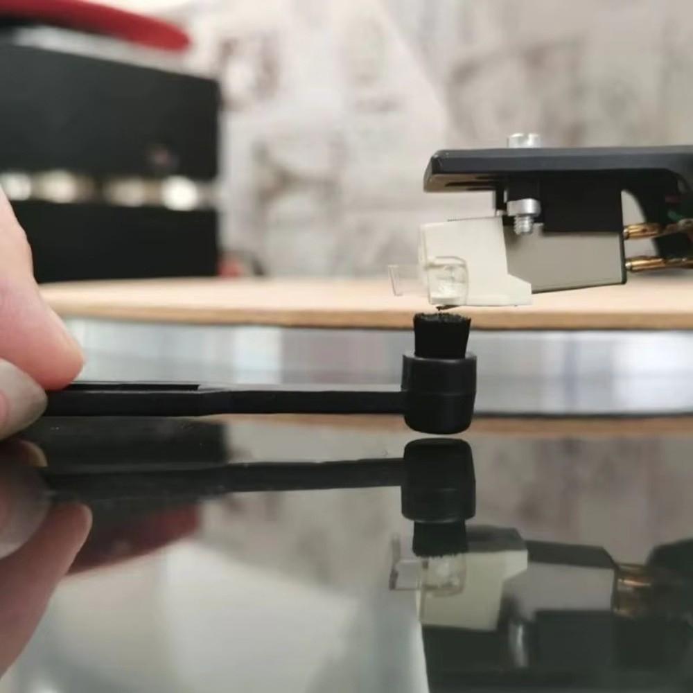 Anti-static Turntable Cartridge Stylus Brush Player Cleaning Record Care Phonograph Needle Brush Phono Needle Cleaner