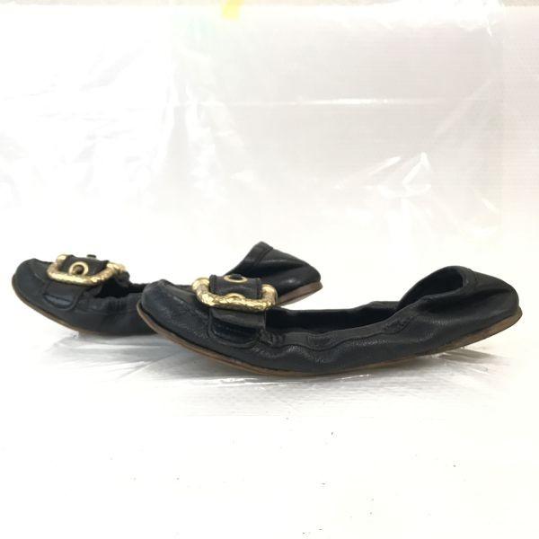 MIUMIU Leder Ballerinas 36.5 23-23.5 Schwarz(GEBRAUCHT)