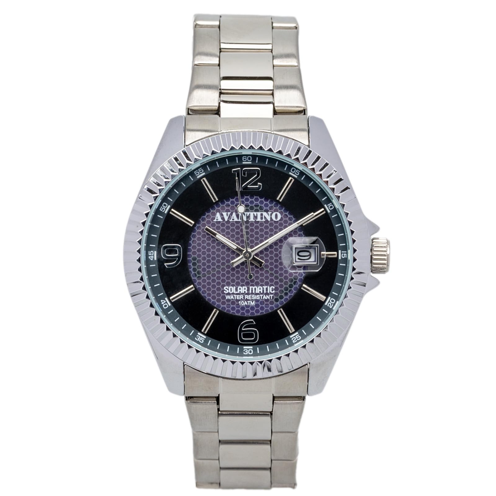 

Klefer Silver 10 ATM Водонепроницаемые Японские Дата Люминесцентные Часы из Нержавеющей Стали для Мужчин, 42 мм, Устойчивые, Механизм, Функция, Стрелки, Ремешок, Черный, AV-AM403-BKS