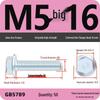 Verzinkter Sechskantflanschschraube mit Scheibe, Güte 8.8, M5-M12