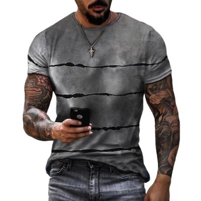 2023 letní trendy pánské tričko s výstřihem abstraktní grafika Harajuku s krátkým rukávem 3D tisk ležérní denní topy nadměrné velikosti levné oblečení