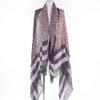Great LOUIS VUITTON Stall Large Animal Border Pattern with Logo cashmere M75033 Used
