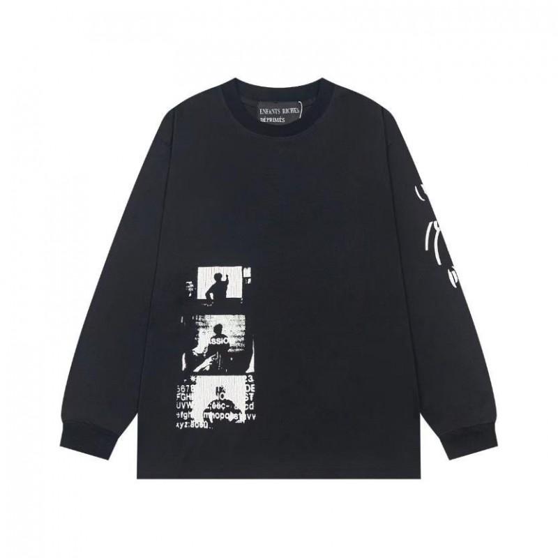 ERD Sad Rich Kid Lip Print Letter Oversized Hoodie Men Women