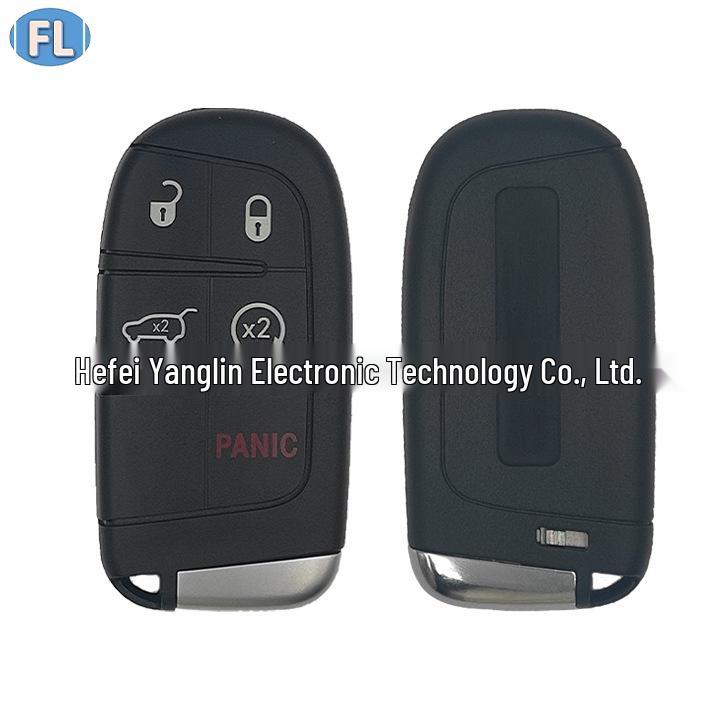 Compatible 4+1 Button Smart Key for Jeep Renegade with 433MHz 4A Chip