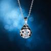 New Fashion Silver Color Pendant Ladybug Charm Necklaces Cute Insect Ladybird Animal Jewelry Rhinestone Lovely Necklace Gifts