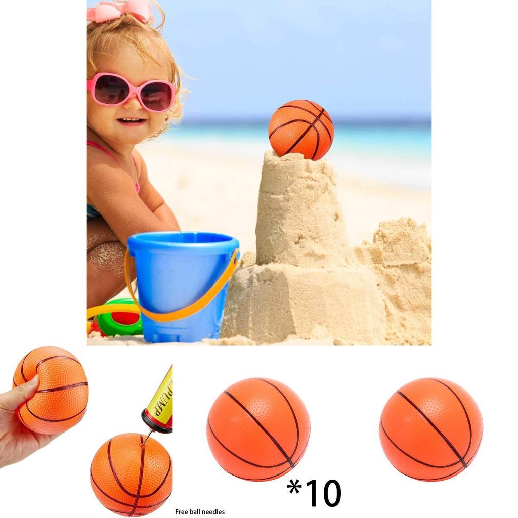 10cm Mini Inflatable Pvc Basketball Toddler Kindergarten Indoor Outdoor Interactive Play Toy Ball