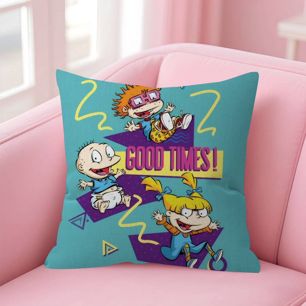Classic Children Animation R-Rugrats Made Pillow Cover Sofa Cushion Cover Home Room Decoration Children Gift