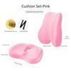 Memory Foam Seat Cushion Waist Back Support Pillow Set Orthopedic Ergonomic Coccyx Relief Hip Lumbar Pad for Office Chair Car