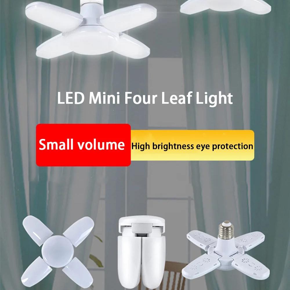 Fan Shape LED Bulb E27 LED Lamp Foldable 220V 110V 40 LEDs Light Bulbs For Home iling Lamp Warehouse Garage Light Warm White