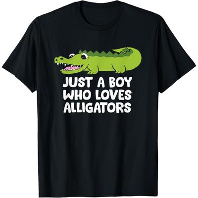 Nur ein Junge, der Alligatoren und Krokodile liebt T-Shirt