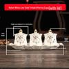 Coppa per Acqua per Altare Buddista in Ceramica di Loto con Mantra della Grande Compassione - Tazza per Offerte a Guanyin