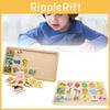 Frozen Wooden Puzzle Board With Animal And Fruit Themes For Toddlers Characters Included
