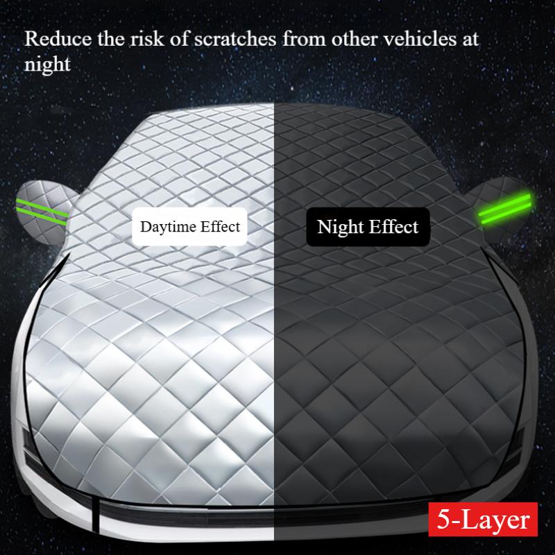 Car Rain Cover Hail Snow Shade Awning From Protective Dust Waterproof Exterior Protect Anti UV Outdoor Protector Covers 5-Layer
