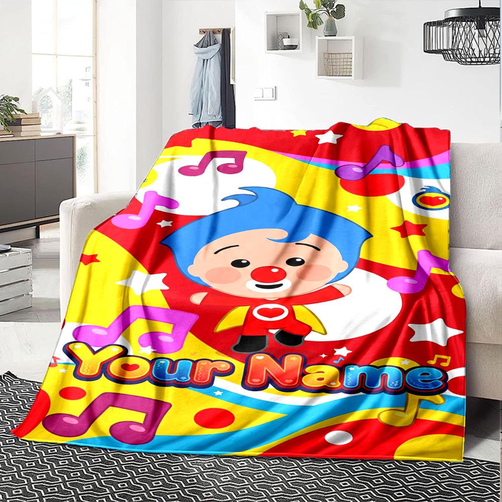 Plim Plim Customize Your Name Blanket Multi-purpose Customizable Blanket Comfortable Throw For Office Home Decor Picnics Bedding for All Occasions