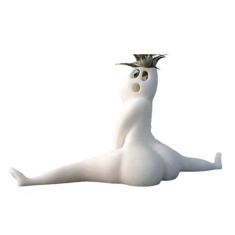 Ghiveci de flori Yoga cu fundul gol Fitness Fund mare Ghiveci de flori despărțit Dans Ghiveci de flori Decorațiune artă performativă