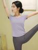Women's Yoga Set: 2026 Slimming Short Sleeve Pilates Top