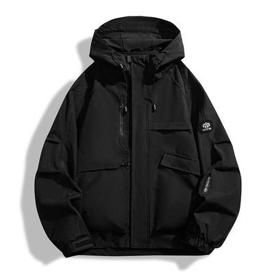 Neue Frühlingsjacke, Outdoor-Jacke für Jugendliche, Frühlings- und Herbstjacke, Winddicht und wasserabweisend, Einfach gefüttert