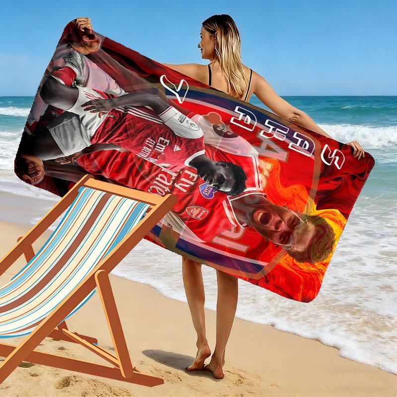 Bukayo Saka Legend Beach Towel, Large Soft Quick Dry Towel for Beach Camping Swimming