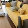 American-style Rural Embroidery Sofa Cushion Handmade Lu Embroidery All-season Universal Anti-skid Rural Sofa Cover Towel Cushion