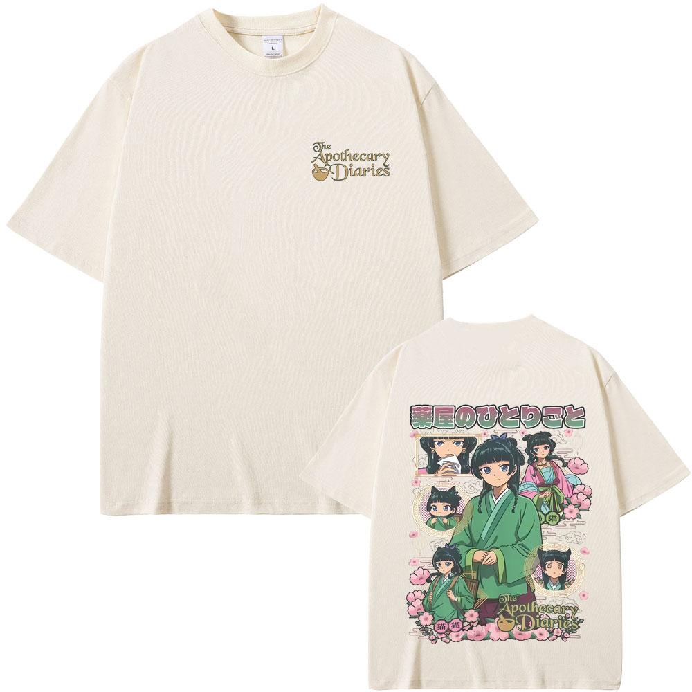 Anime The Apothecary Diaries Maomao Tshirt Mens Womens Kawaii Cute Funny Tshirt Tops Unisex Fashion Trend T Shirts Streetwear