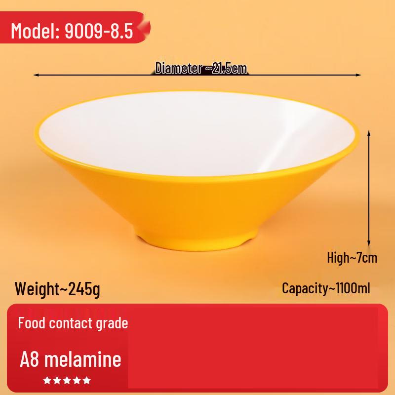 Jingbaodi Commercial Tempered Melamine Noodle Bowl