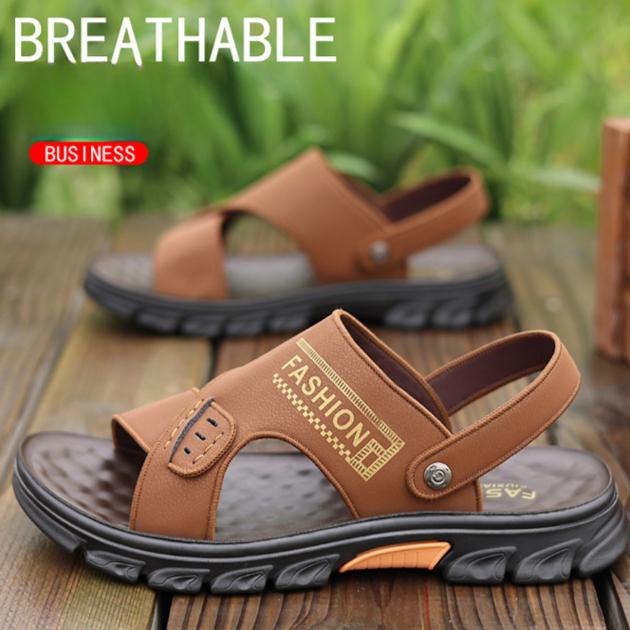 Men's Sandals 2025 Wear New Summer Soft Sole Non-slip Slippers Driving Fishing Leisure Beach