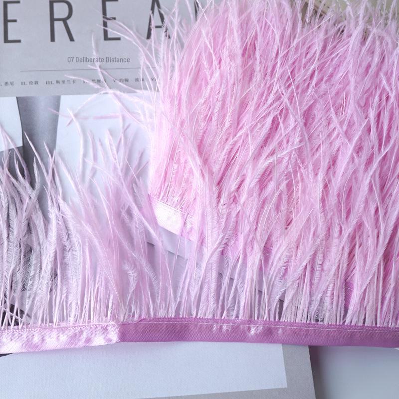 Pštrosí peří 10-13cm pro dekoraci šatů a taneční sukně - Oděvní doplněk