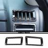 Center Console Air Conditioner Outlet Vent Trim for 10-17 Dodge Ram Carbon Fiber