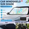 For BMW X6 2008-2026 Foldable Front Windshield Sun Shade UV Reflective Sun Protection Cover Car Interior Accessories