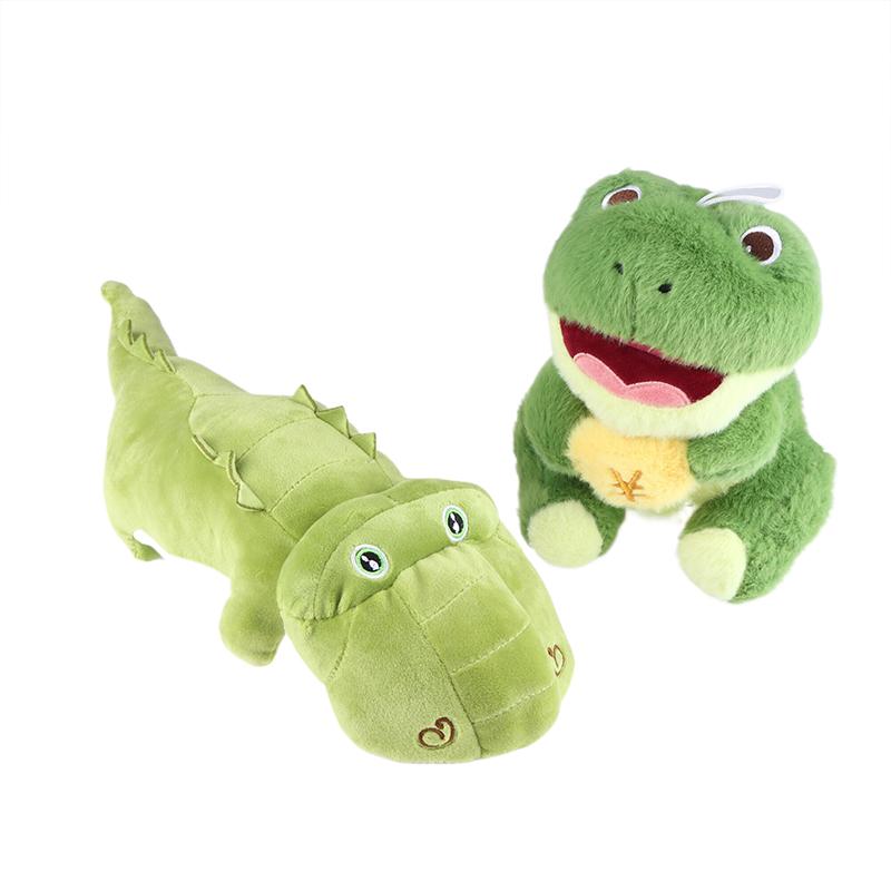 Cute Cartoon Frog Crocodile Plush Toy Soft Stuffed Doll Toy Lovely Throw Pillow Home Decoration For Kid Birthday Gifts