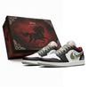 Air Jordan 1 LOW Three Times Lab, Horse Year, Lingji New Year Greetings, Box Abrasion Resistant DC0774-101(Team-S-BOX)