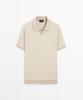 Masimodutti 100% Cotton Contrast Knit Polo Sweater