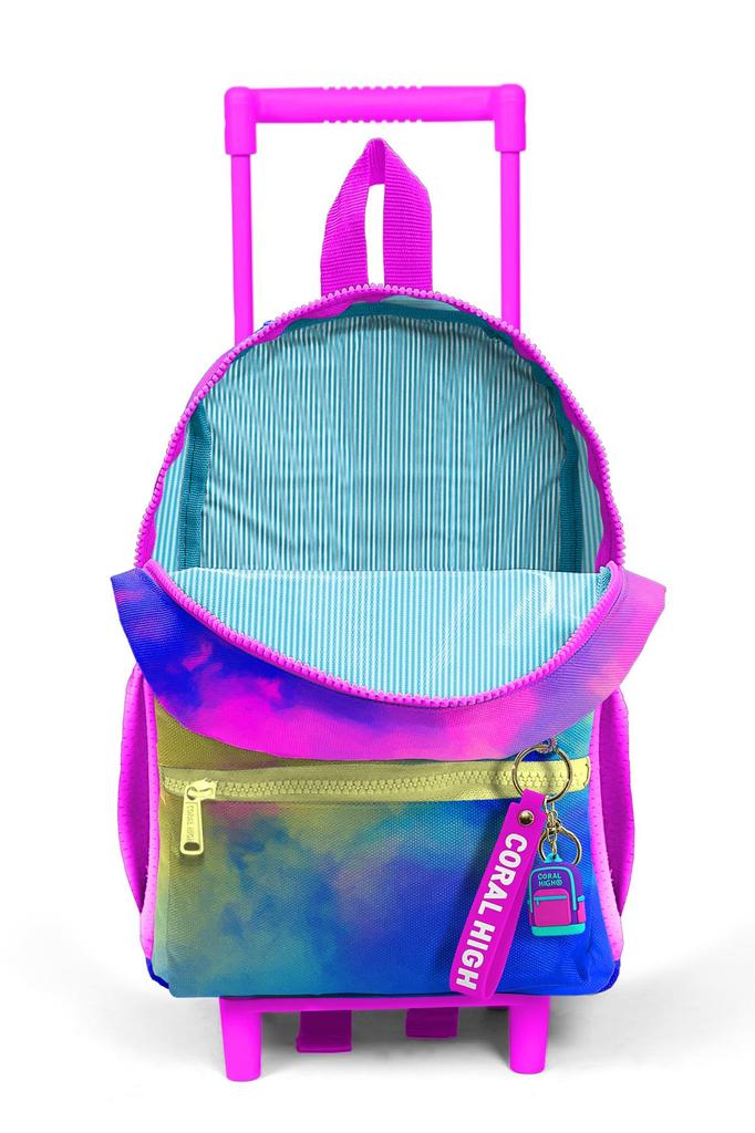 Mini Yuva Rollrucksack Bunt Batik gemustert Zwei Fächer 24057