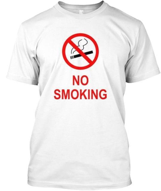 No Smoking Never Ever T-Shirt Size S to 5XL S