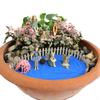 Mini Fairies Figurines Cute Clear Pattern Resin Miniature Fairy Sculpture for Fairy Garden