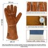 Cowhide Welding Insulation Spark-proof Gloves High Temperature Resistant Abrasion Resistant Gloves