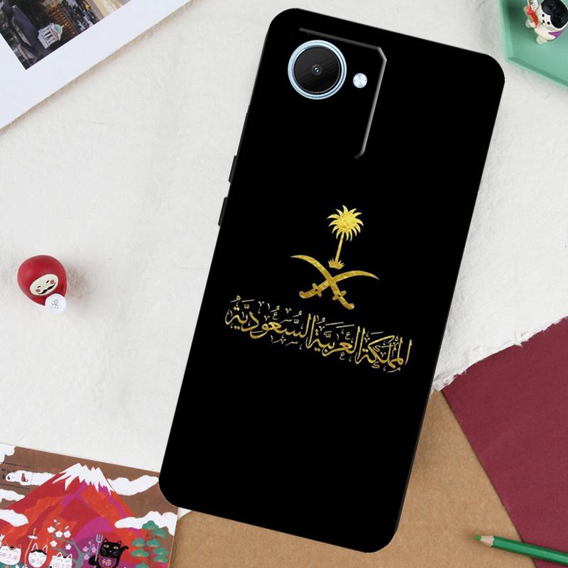 Saudi Arabia Flag For Realme GT 6T 6 5 GT 7 Pro C61 C55 C53 C51 C21Y C25S C67 C75 10 11 12 13 14 Pro Plus Case