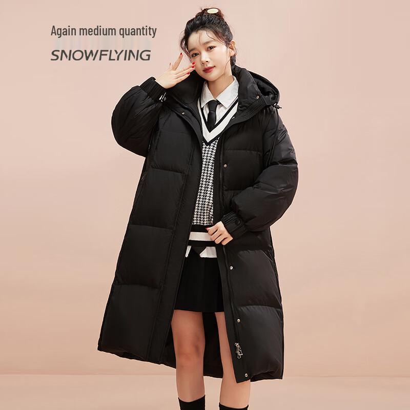 Women's Long Hooded Puffer Down Jacket
