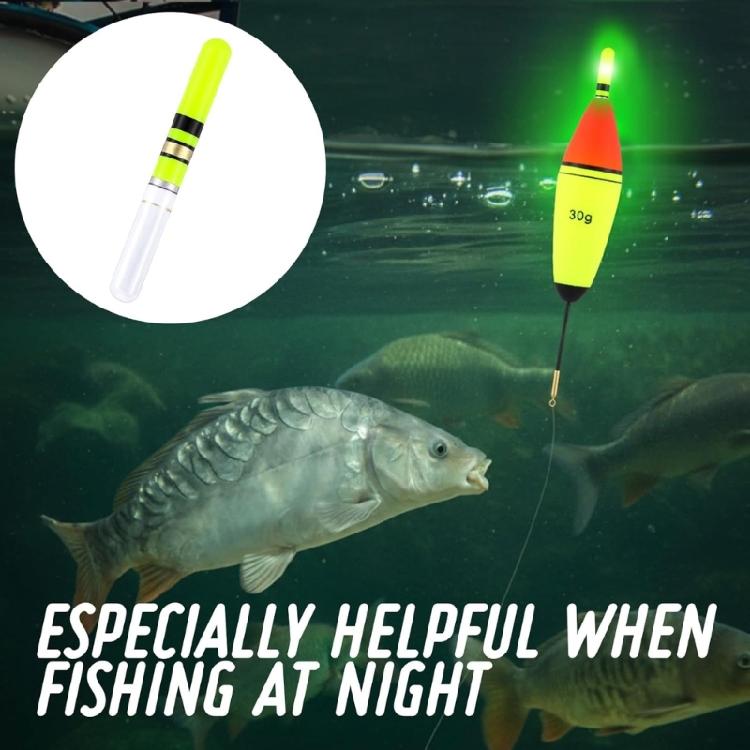 6pcs Night Angling LED Floating Tip Light, Luminescent Fishing Glowing Stick, Portables  Bright Bobbers  Light for Angling
