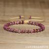 Bracciale Quadrato in Diaspro Imperiale Verde con Accenti Dorati – Gioiello Boho Regolabile, Regalo Energia di Crescita per Donne