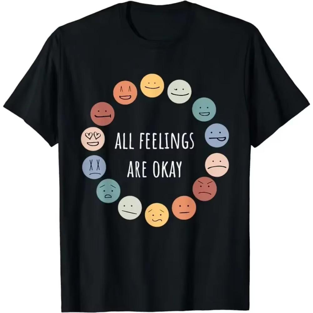 Emotional Health Important T-shirt for Mental Wellness Awareness Month Unisex Style Shirts for Women  Printed Shirt