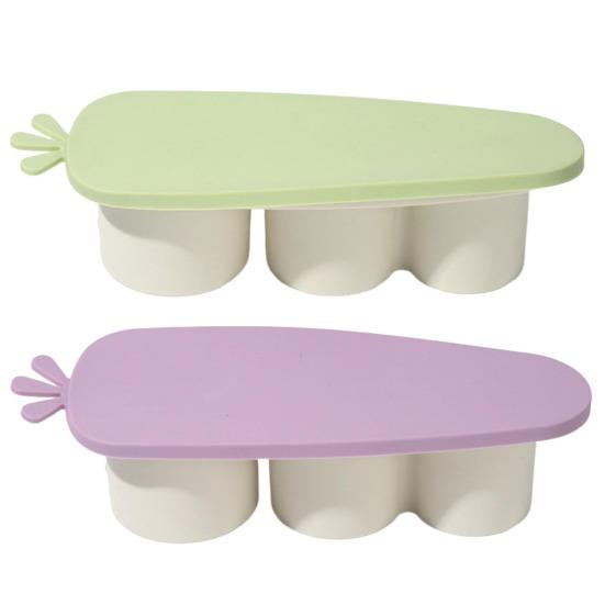 Yousheng Flower-Shaped Ice Mold Tray with Lid Carrot Design Food Grade Stackable Ice Cube Shape Mold Coffee Glass Ice Cube Maker