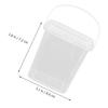 10Pcs Multifunctional Reusable Ice Cream Bucket Lid Food Grade Plastic Storage Container for Ice Cream Yogurt Jam