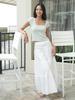 Laengaenlu Shuushuu Ruffled Long Skirt(Shushu)_Ivory
