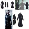 Film Matrix Kostium Cosplay Neo Kurtka Wiatrówka Kostium na Halloween