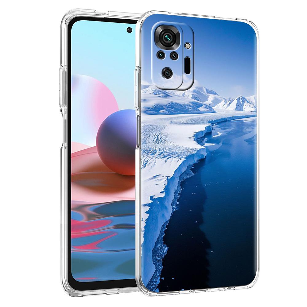 Phone Case For Xiaomi Redmi Note 15 14 5G 13 12 10 11 Pro Plus 4G 14C 13C 12C Soft TPU Cover Antarctica snow scenery
