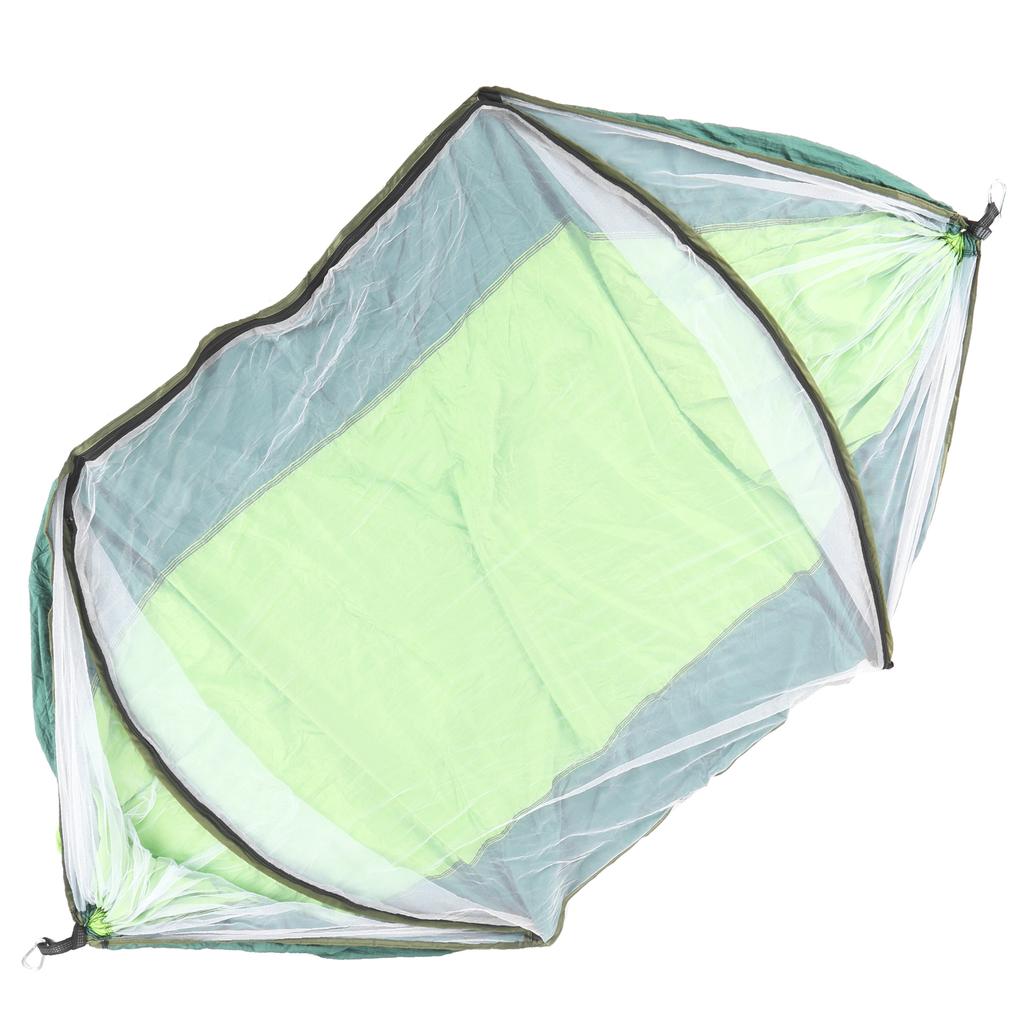 Superleichte automatische Schnellaufbau-Hängematte für eine Person mit MoskitonetzFruchtgrün und Dunkelgrün